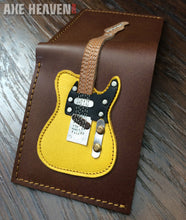 Load image into Gallery viewer, Classic Blonde Electric Guitar Wallet - Handmade from Genuine Leather
