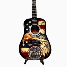 Load image into Gallery viewer, America 250 Miniature Guitar