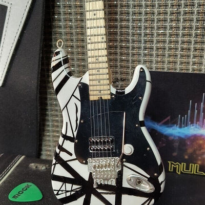 EDDIE VAN HALEN - Black & White "Eruption" 1:4 Scale Replica Guitar ~Licensed~