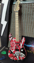 Load image into Gallery viewer, EDDIE VAN HALEN- Red/White &quot;Frankenstein&quot; 1:4 Scale Replica Guitar ~Licensed~