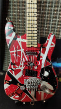 Load image into Gallery viewer, EDDIE VAN HALEN- Red/White &quot;Frankenstein&quot; 1:4 Scale Replica Guitar ~Licensed~