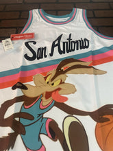 Load image into Gallery viewer, WILE E COYOTE/SAN ANTONIO White Headgear Classics Basketball Jersey~New~XL 2XL
