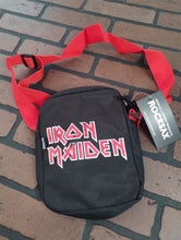Load image into Gallery viewer, IRON MAIDEN - Distressed Logo Rocksax Crossbody Bag~New~