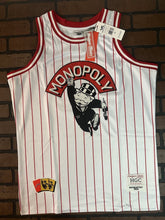 Load image into Gallery viewer, MONOPOLY White Headgear Classics Basketball Jersey ~Never Worn~ XL