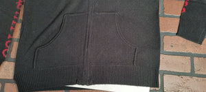 ED HARDY by Christian Audigier-Love Kills Slowly Black Zip-Up Sweater~VTG~ M-2XL