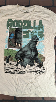 GODZILLA in the Water White T-shirt ~Never Worn~ S M L XL 2XL