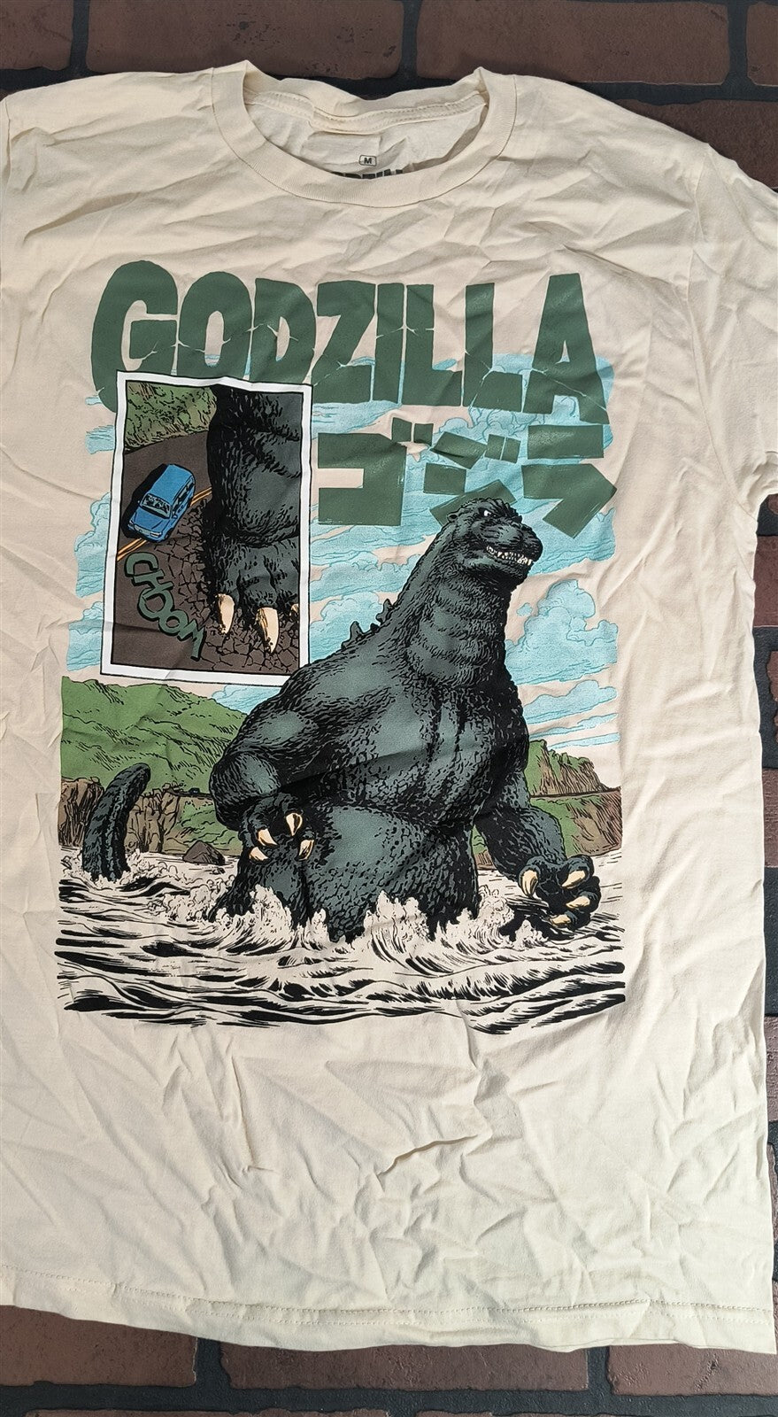 GODZILLA in the Water White T-shirt ~Never Worn~ S M L XL 2XL