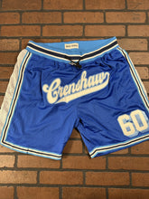 Load image into Gallery viewer, CRENSHAW #60 Headgear Classics Blue Basketball Shorts ~Never Worn~ M L XL 2XL