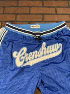 CRENSHAW #60 Headgear Classics Blue Basketball Shorts ~Never Worn~ M L XL 2XL