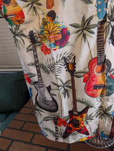 Load image into Gallery viewer, Hawaiian Guitar Shirt Men’s Tropical Button-Up Casual Aloha Beachwear ~New~M-2XL