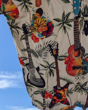 Load image into Gallery viewer, Hawaiian Guitar Shirt Men’s Tropical Button-Up Casual Aloha Beachwear ~New~M-2XL