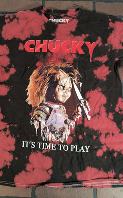 CHUCKY - Tie Dye Red T-shirt ~Never Worn~ S