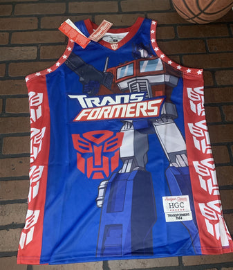 TRANSFORMERS / OPTIMUS PRIME Headgear Classics Basketball Jersey ~Never Worn~
