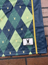 Load image into Gallery viewer, PLAYBOY BUNNY Green Argyle Headgear Classics Basketball Jersey ~Never Worn~M-2XL