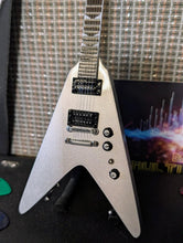 Load image into Gallery viewer, DAVE MUSTAINE - Gibson Flying V EXP Silver 1:4 Scale Replica Guitar ~Axe Heaven~