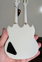 Load image into Gallery viewer, GIBSON Doubleneck SG EDS-1275 White 1:4 Scale Replica Guitar ~Axe Heaven~