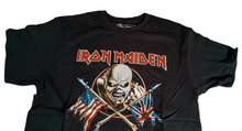 Load image into Gallery viewer, IRON MAIDEN | 2023 Piece Flags (US/UK) shirt ~Never Worn~ M L XL 2XL