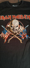 Load image into Gallery viewer, IRON MAIDEN | 2023 Piece Flags (US/UK) shirt ~Never Worn~ M L XL 2XL