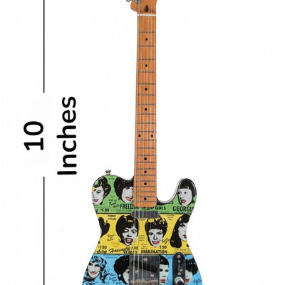 ROLLING STONES- Some Girls 10 Inch Replica Licensed Guitar ~The Mini Axe~
