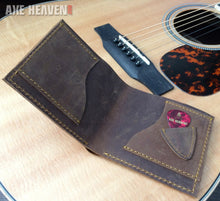 Load image into Gallery viewer, Dreadnought Acoustic Guitar Wallet - Handmade from Genuine Leather