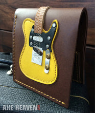 Load image into Gallery viewer, Classic Blonde Electric Guitar Wallet - Handmade from Genuine Leather