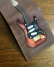 Load image into Gallery viewer, SRV Signature Electric Guitar Wallet - Handmade from Genuine Leather