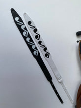 Load image into Gallery viewer, Stevie Ray Vaughan Mini Guitar Strap - SRV Musical Note White Strap - AXE HEAVEN®