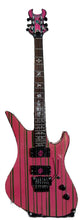 Load image into Gallery viewer, SYNYSTER GATES - Purple &amp; Green Schecter 1:4 Scale Replica Guitar ~Axe Heaven~
