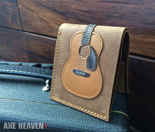 Load image into Gallery viewer, Dreadnought Acoustic Guitar Wallet - Handmade from Genuine Leather