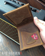 Load image into Gallery viewer, Classic Blonde Electric Guitar Wallet - Handmade from Genuine Leather