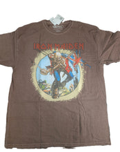 Load image into Gallery viewer, IRON MAIDEN | 2021 The Trooper Distressed Brown T-shirt ~Never Worn~ 0X/1X 2X/3X