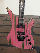 Load image into Gallery viewer, SYNYSTER GATES - Purple &amp; Green Schecter 1:4 Scale Replica Guitar ~Axe Heaven~