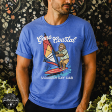 Load image into Gallery viewer, Gone Coastal: Sasquatch Surf Club Tee | Funny Beach Bigfoot Graphic T-Shirt S-3XL