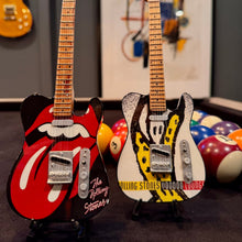 Load image into Gallery viewer, The Rolling Stones "Tongue and Lips" Miniature Guitar