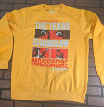 Load image into Gallery viewer, Texas Chainsaw Massacre Survive? Yellow Crewneck Sweatshirt ~Never Worn~L XL 2XL