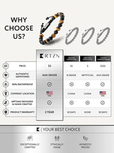 Load image into Gallery viewer, Tiger Eye &amp; Black Onyx Beaded Bracelet - Tulum