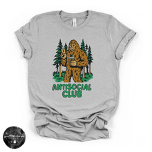 Load image into Gallery viewer, Antisocial Bigfoot Tee | Funny Sasquatch Graphic T-Shirt