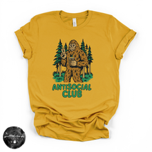 Load image into Gallery viewer, Antisocial Bigfoot Tee | Funny Sasquatch Graphic T-Shirt