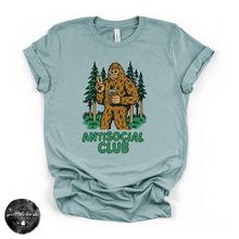 Load image into Gallery viewer, Antisocial Bigfoot Tee | Funny Sasquatch Graphic T-Shirt