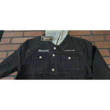 Load image into Gallery viewer, MEGADETH x PRIMITIVE Countdown Two-Fer Black Denim Jacket~Never Worn~ S M