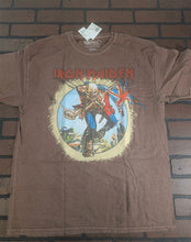 Load image into Gallery viewer, IRON MAIDEN | 2021 The Trooper Distressed Brown T-shirt ~Never Worn~ 0X/1X 2X/3X