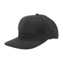 Load image into Gallery viewer, Fender Black Flat Bill Hat
