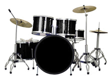 Load image into Gallery viewer, Classic 5-Piece Black Sparkle Drum Set Mini Replica Collectible