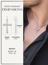 Load image into Gallery viewer, Cross Pendant Necklace (Silver)