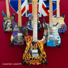 Load image into Gallery viewer, The Complete Def Leppard Miniature Guitar Set – All 6 Official Designs