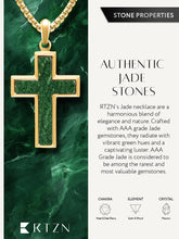 Load image into Gallery viewer, Jade Cross Pendant Necklace