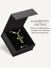 Load image into Gallery viewer, Jade Cross Pendant Necklace