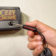 Load image into Gallery viewer, Ozzy Red Logo Guitar Plug Keychain