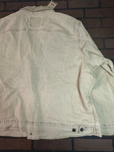 Levi's Beige Denim Jacket with Corduroy Collar