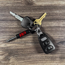 Load image into Gallery viewer, Slayer Red Logo Plug Keychain